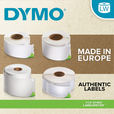 DYMO LW Durable Labels for LabelWriter Label Printers, White Poly, 1” x 2-1/8”, 1 Roll of 160