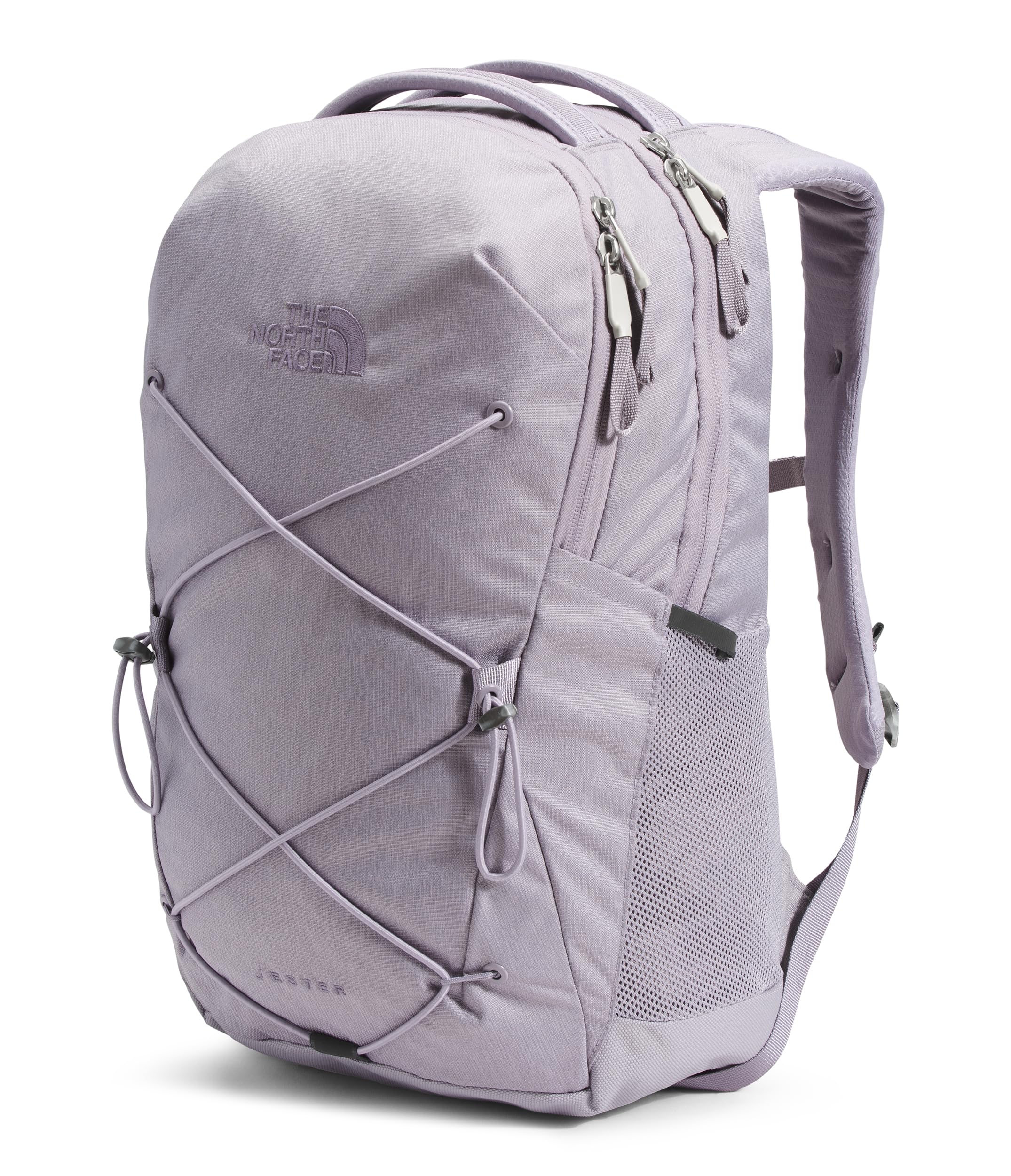 The North Face Women's Jester Everyday Laptop Backpack - Commuter Travel Bag, Laptop Sleeve, Water-Repellent, Minimal Grey Dark Heather/Minimal Grey-NPF, One Size