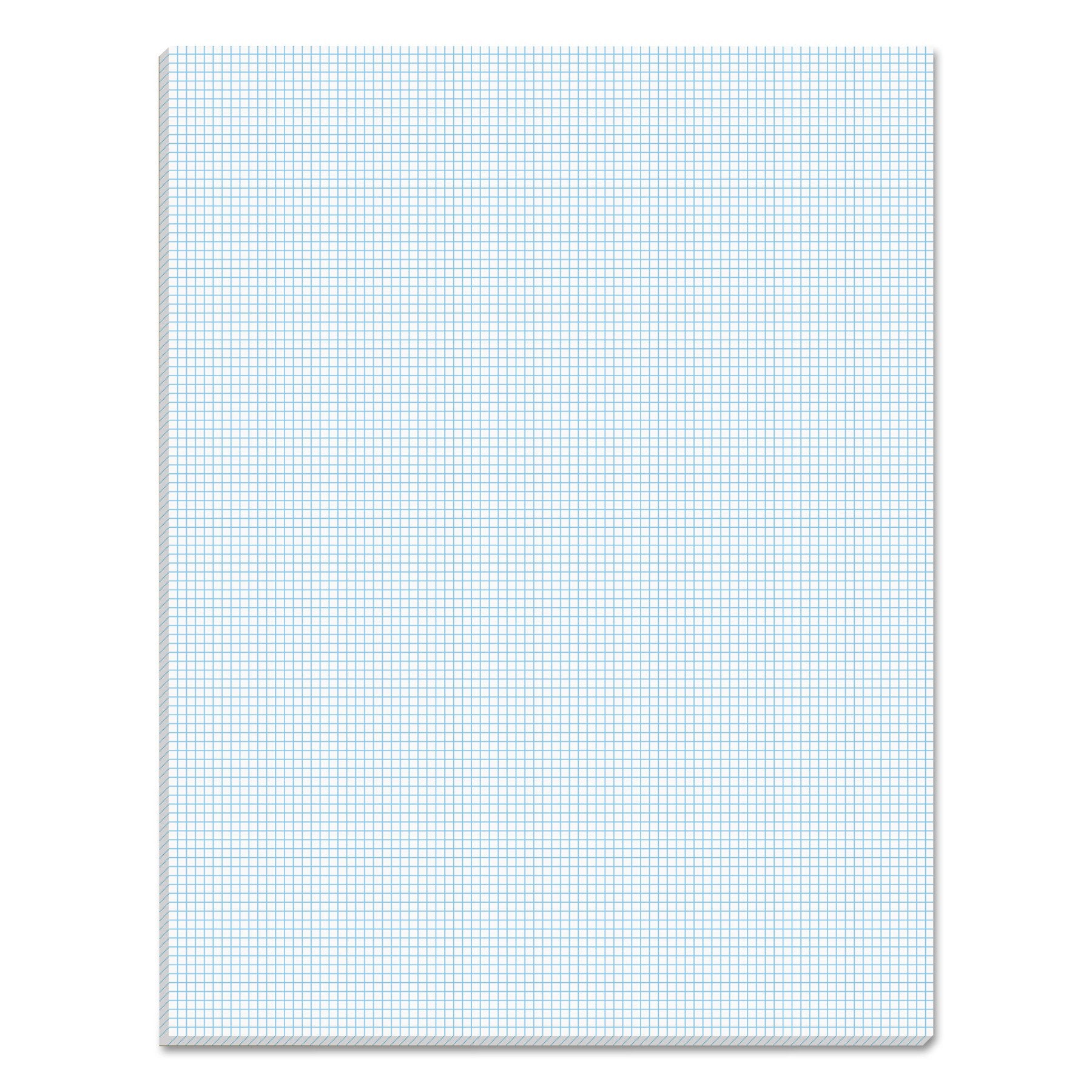 TOPS 33101 Quadrille Pads, 10 Squares/Inch, 8 1/2 x 11, White, 50 Sheets
