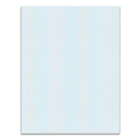 TOPS 33101 Quadrille Pads, 10 Squares/Inch, 8 1/2 x 11, White, 50 Sheets