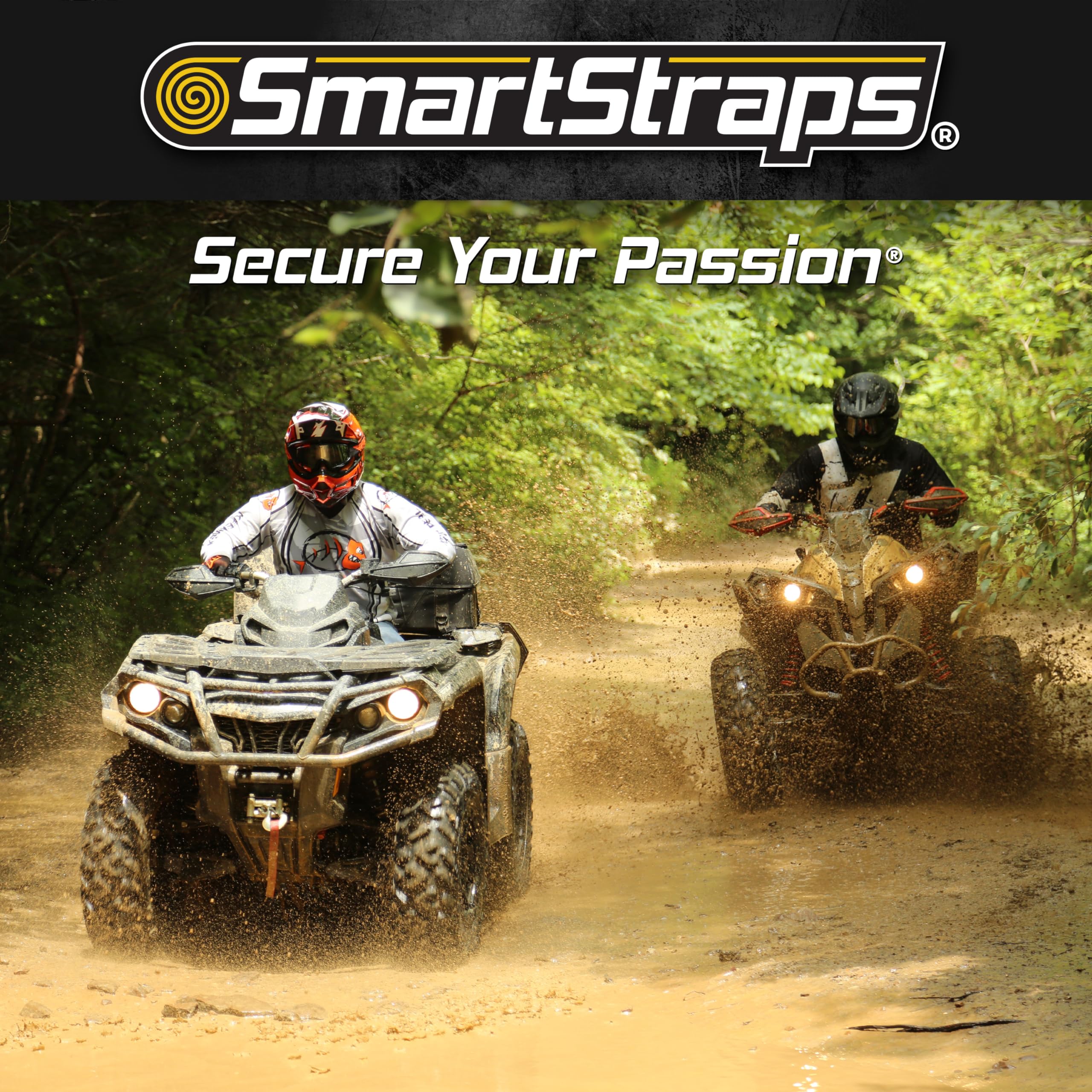 SmartStraps 14 ft. Green RatchetX Tie Down Straps with 500 lb. Safe Work Load - 4 pack 345