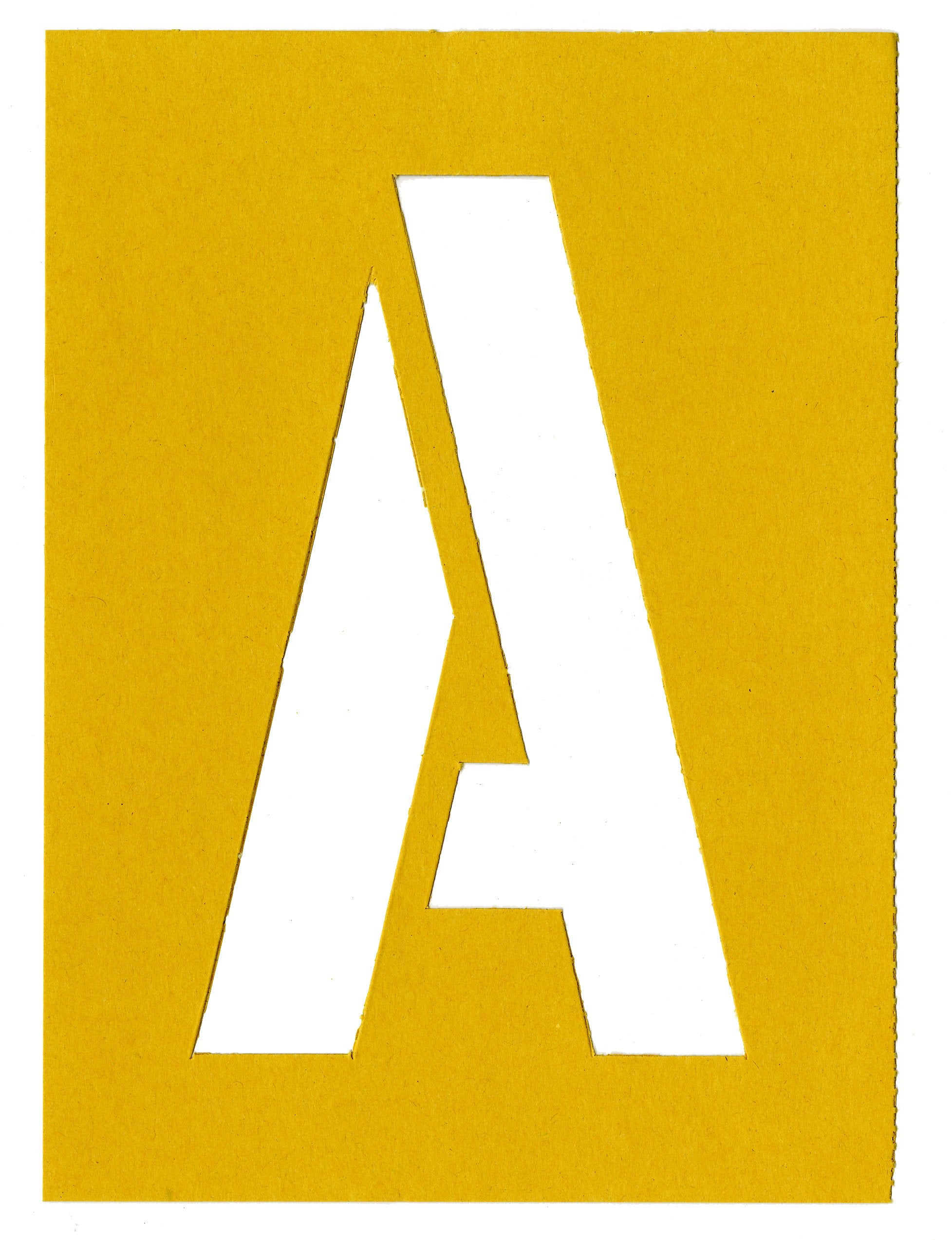 Chartpak Letter and Number Painting Stencils, A-Z and 0-9, 6 Inches H, 35 per Pack (01575)