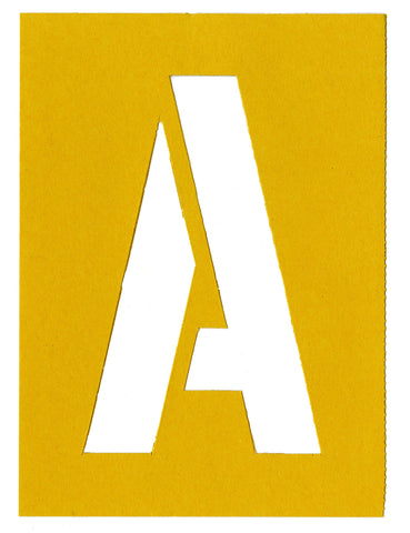 Chartpak Letter and Number Painting Stencils, A-Z and 0-9, 6 Inches H, 35 per Pack (01575)