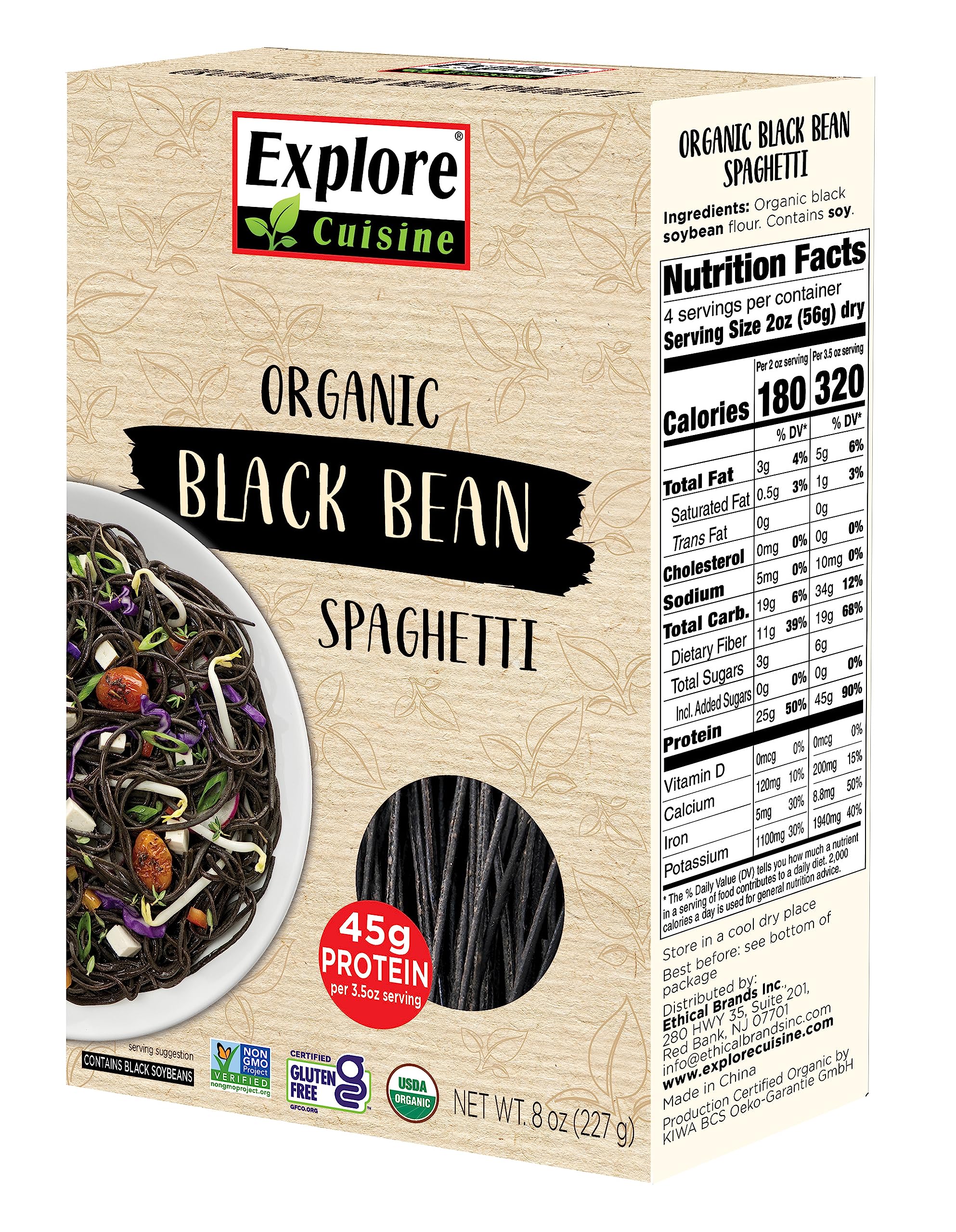 Explore Cuisine Organic Black Bean Spaghetti, 8 Oz