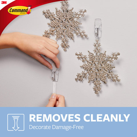 Command Medium Wire Toggle Hook, Clear, 2-Hooks, Organize Damage-Free