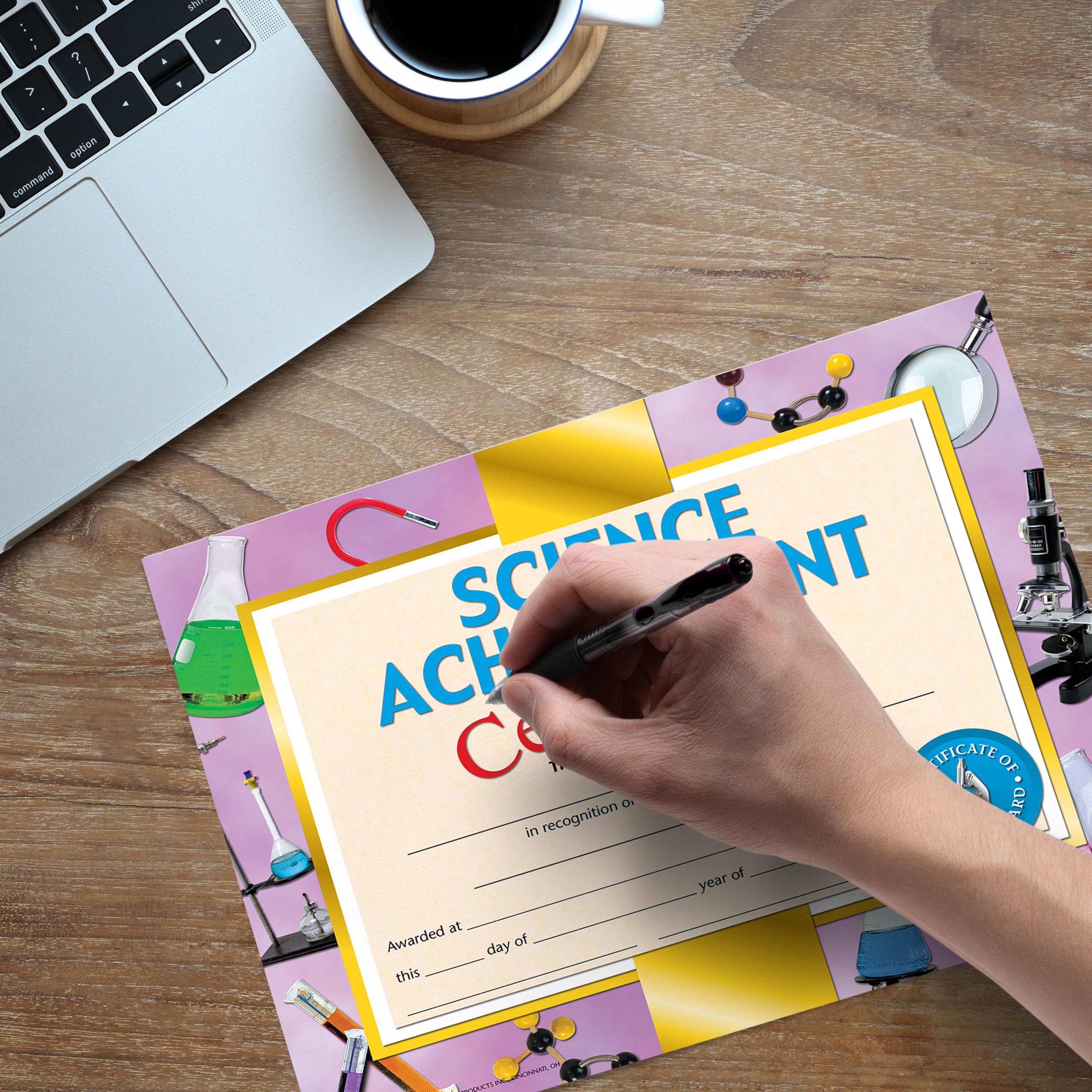 Hayes Science Achievement Certificate, 8.5" x 11", Pack of 30