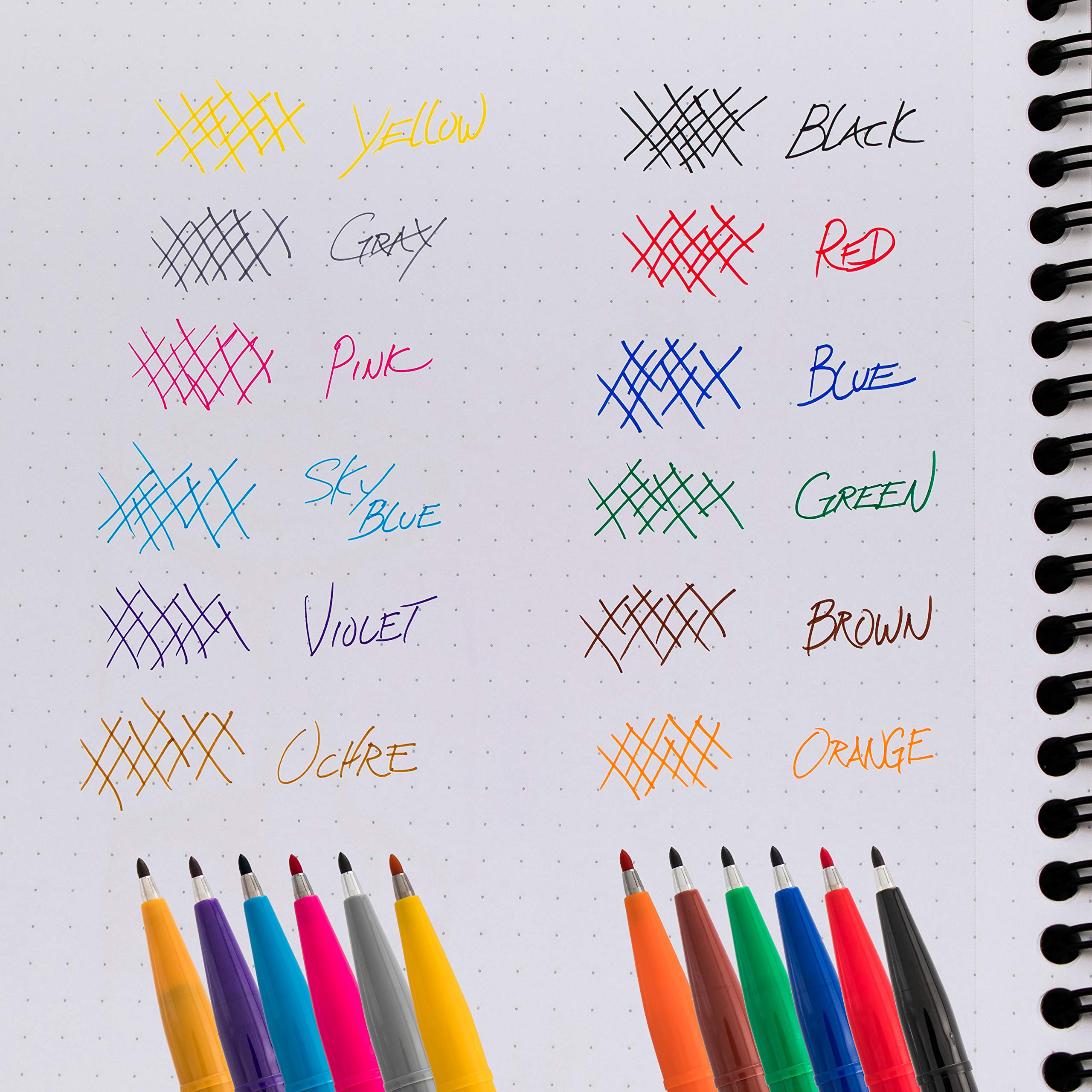 Pentel Sign Pen Fiber-Tipped Pen, Pink Ink, Box of 12 (S520-P)