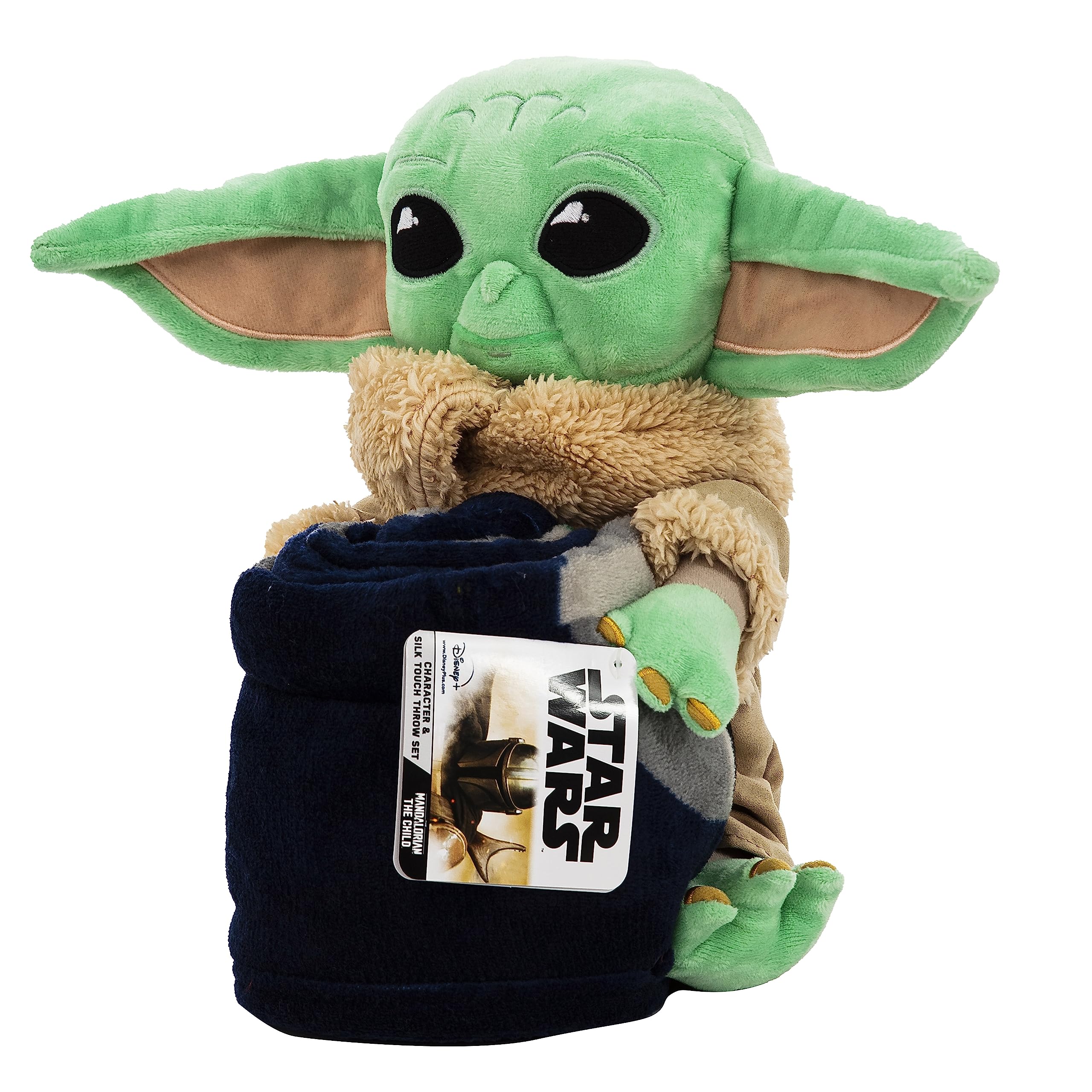 Northwest Star Wars: The Mandalorian Dark Hover Character Hugger Pillow & Silk Touch Throw Blanket Set, 40" x 50"