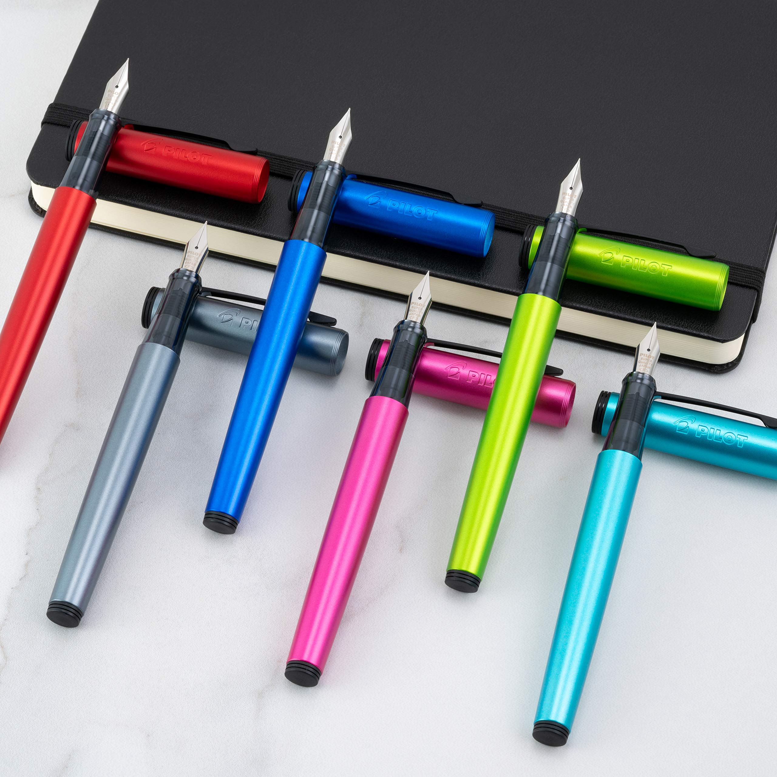 PILOT Explorer Lightweight Fountain Pen in Gift Box, Includes CON-B Converter; Turquoise Barrel, Medium Nib (12304)