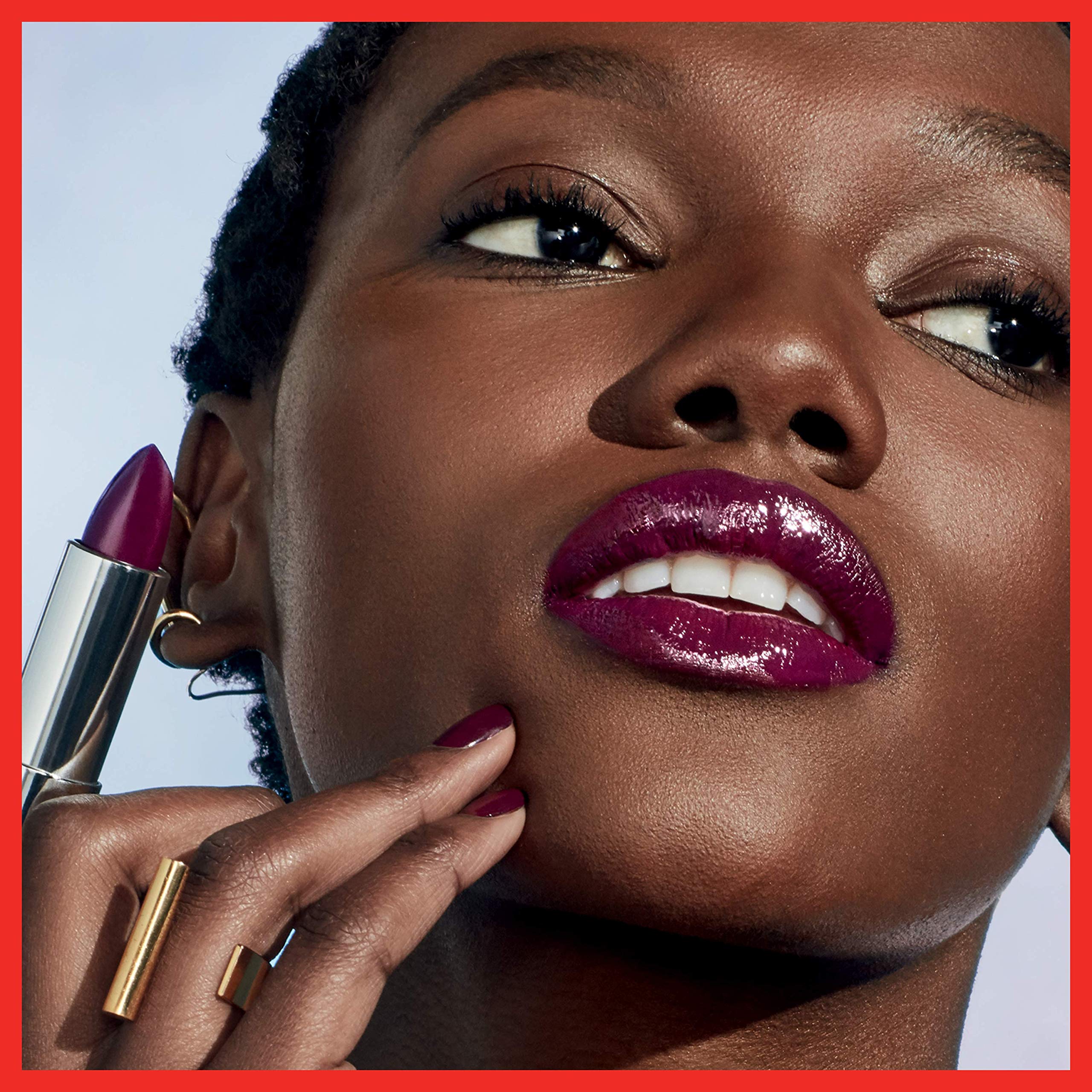 Maybelline Color Sensational Lipstick, Lip Makeup, Cream Finish, Hydrating Lipstick, Nude, Pink, Red, Plum Lip Color, Plum Rule, 0.15 oz; (Packaging May Vary)