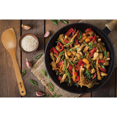 Helen’s Asian Kitchen Bamboo Kitchen Corner Spoon Cooking Utensil, 12-Inch