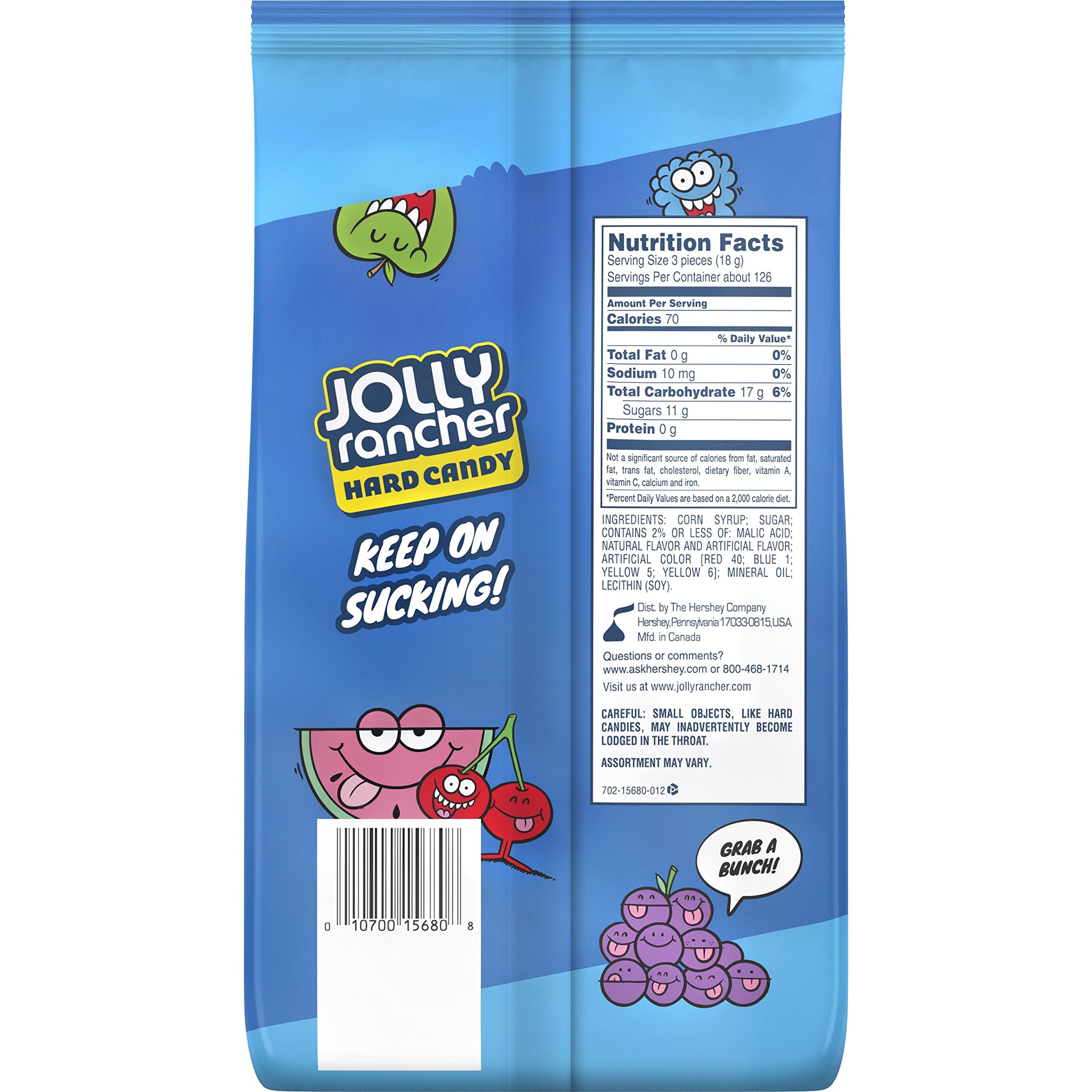 JOLLY RANCHER Hard Candy, Assorted, 5 Pound Bulk Candy
