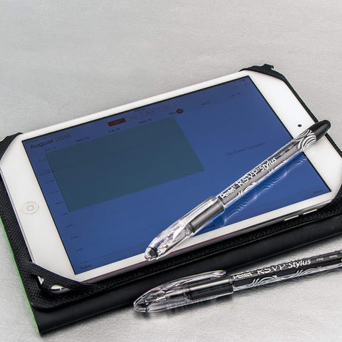 Pentel Rsvp Stylus Ballpoint Pen, Medium Line, Blue Ink, Pack of 2 (BK91LBP2C)
