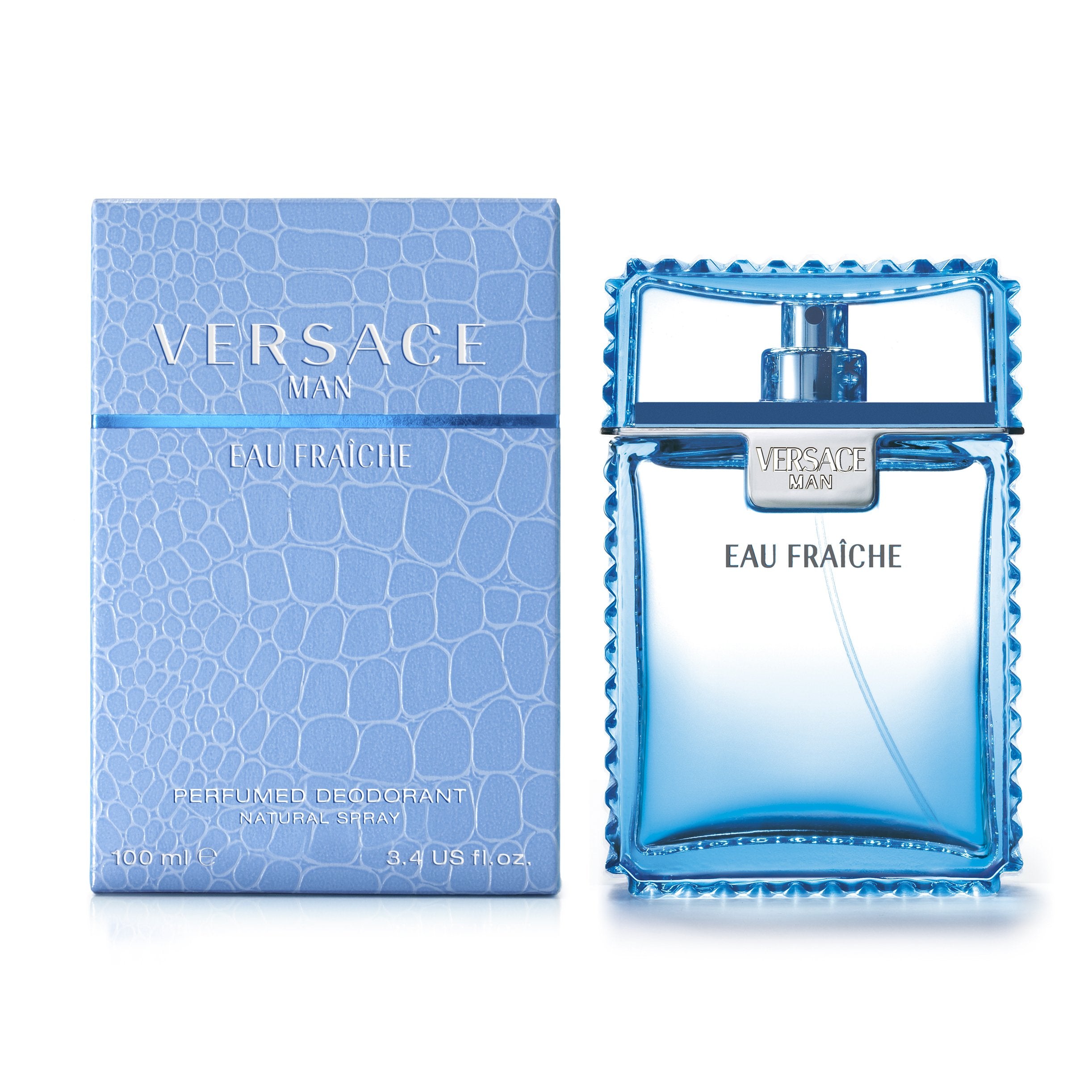 Versace Man Eau Fraiche by Versace for Men 3.4 oz Perfumed Deodorant Spray