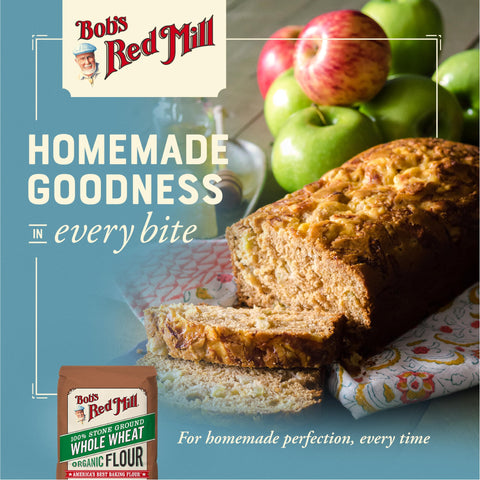 Bob's Red Mill Organic Whole Wheat Flour, 5lb (Pack of 1) - Non GMO, Whole Grain, Vegan, Kosher
