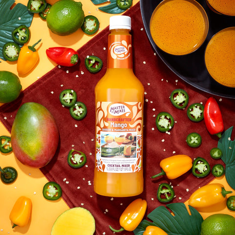 Master of Mixes Mango Daiquiri / Margarita Drink Mix, Ready to Use, 1 Liter Bottle (33.8 Fluid Ounces)