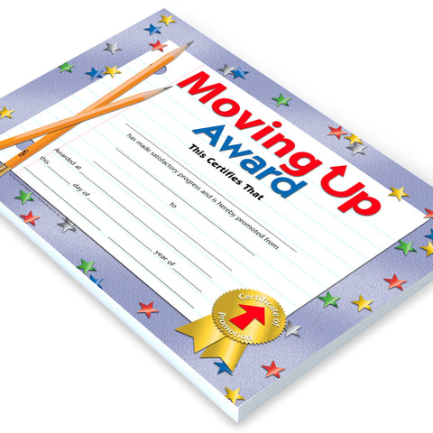 Hayes Moving Up Award Certificates, Student Promotion & Graduation Certificate, Achievement Recognition for Students, Full-Color Glossy Finish, 8.5" x 11" - 30 Pack