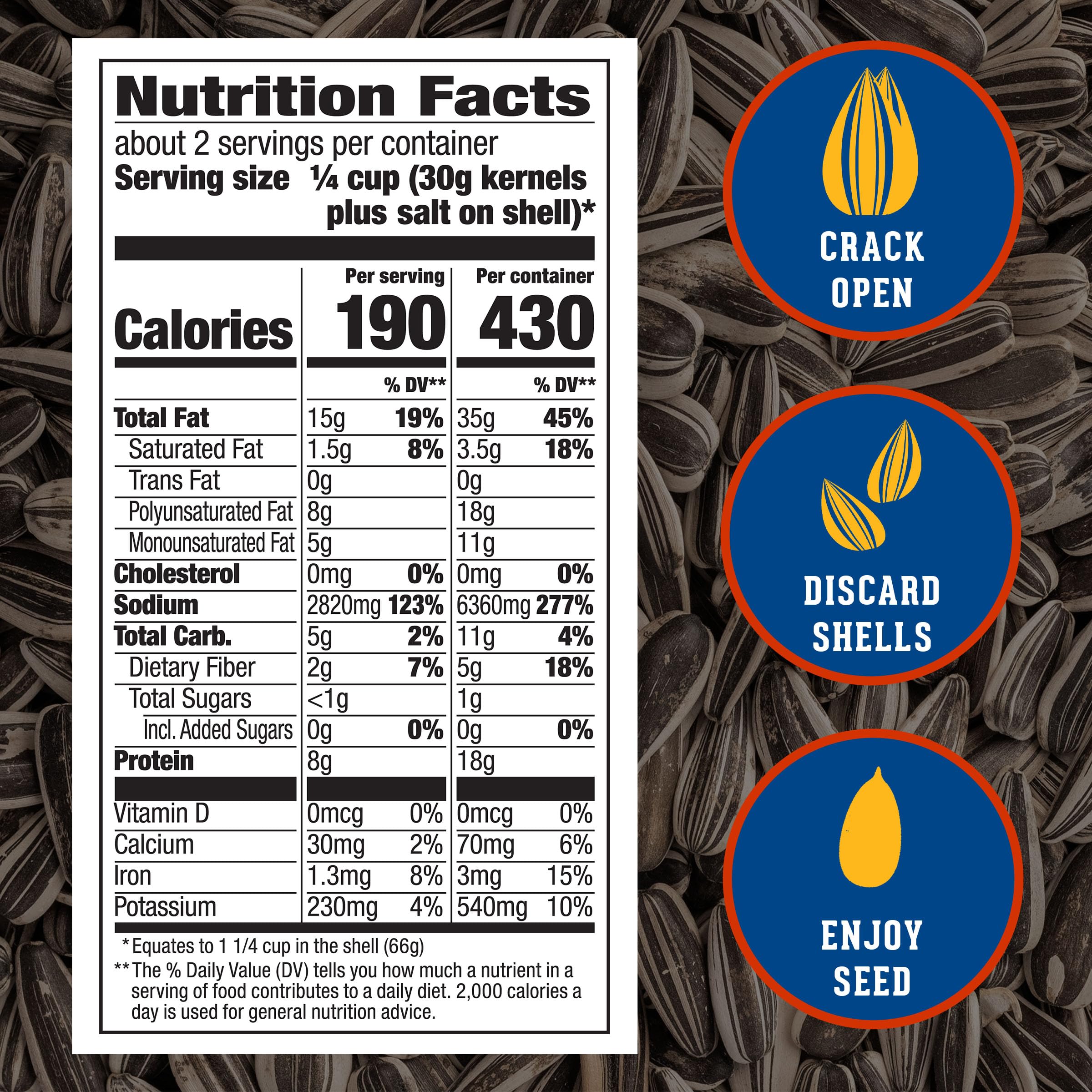 DAVID Sunflower Seeds, Original Flavor, Easter Basket Stuffer for Baseball Players, 5.25 oz.