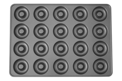 Wilton Perfect Results Non-Stick Donut Pan, 20-Cavity Donut Baking Pan, Steel