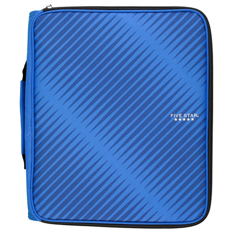 Five Star 2 Inch Zipper Binder, 3 Ring Binder, 6-Pocket Expanding File, Durable, Color Selected for You, 1 Count (29592)