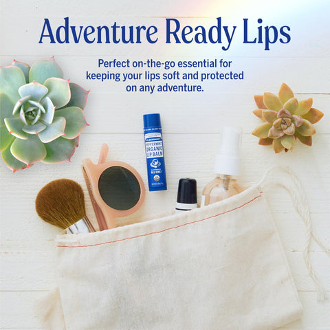 Dr. Bronner's - Organic Lip Balm (Peppermint, .15 ounce, 6-Pack) - Made with Organic Beeswax and Avocado Oil, For Dry Lips, Hands, Chin or Cheeks, Jojoba Oil for Added Moisture, Cooling and Hydrating