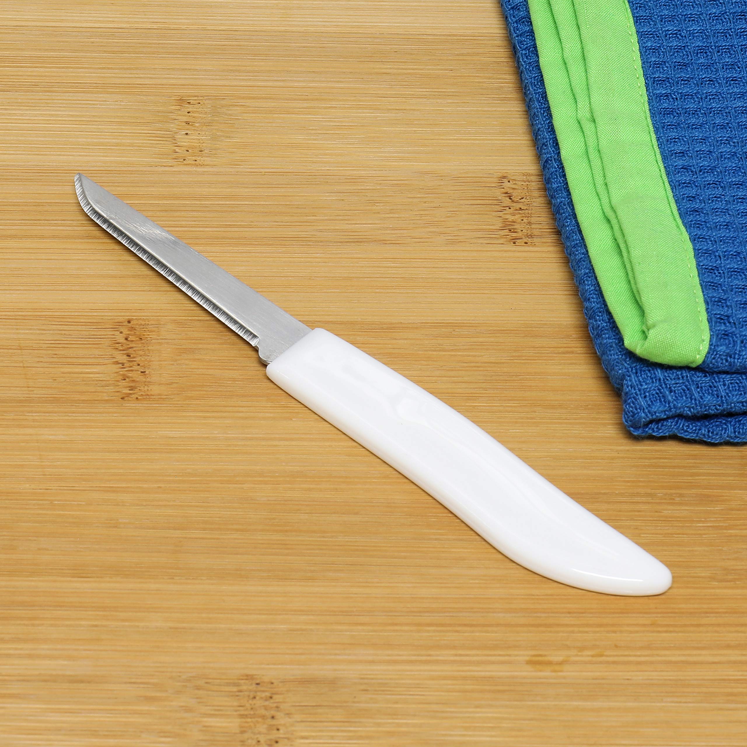 Chef Craft Select Paring Knife Set, 2.5 inch blade 6 inches in length 2 piece set, Stainless Steel/Black