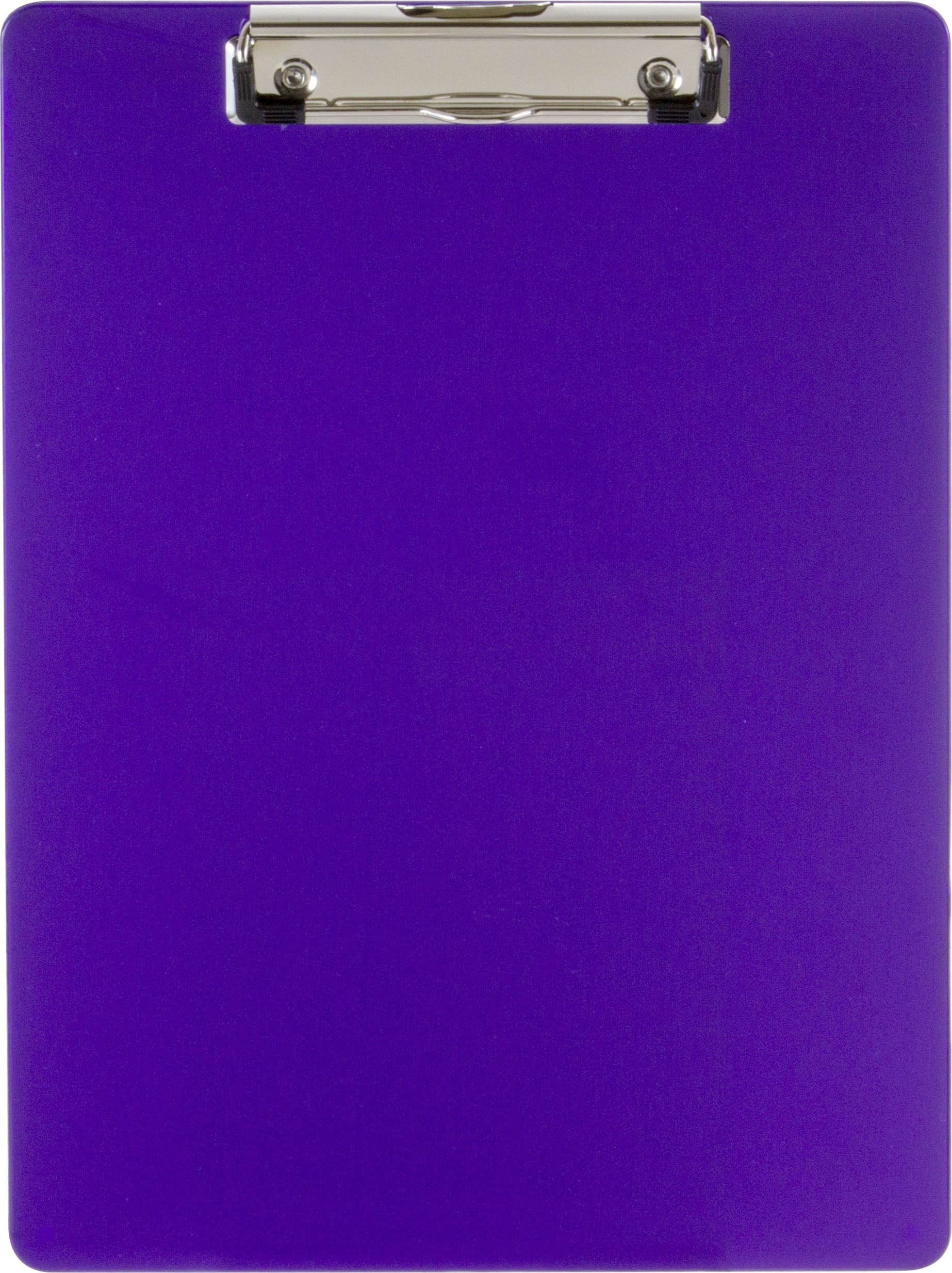 Officemate OIC Recycled Plastic Clipboard, Letter Size, Purple (83064)