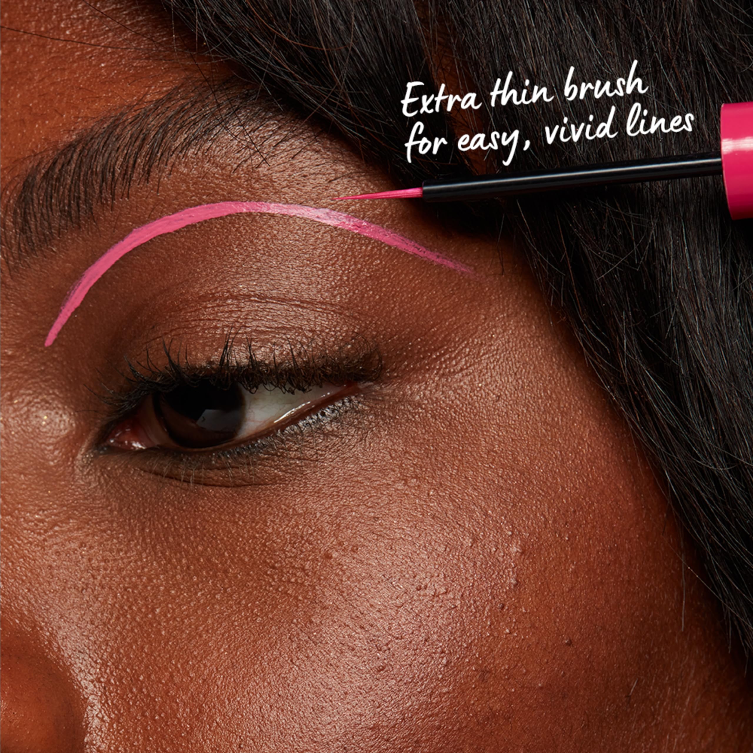 NYX PROFESSIONAL MAKEUP Vivid Brights Liquid Liner, Smear-Resistant Eyeliner with Precise Tip - Sneaky Pink