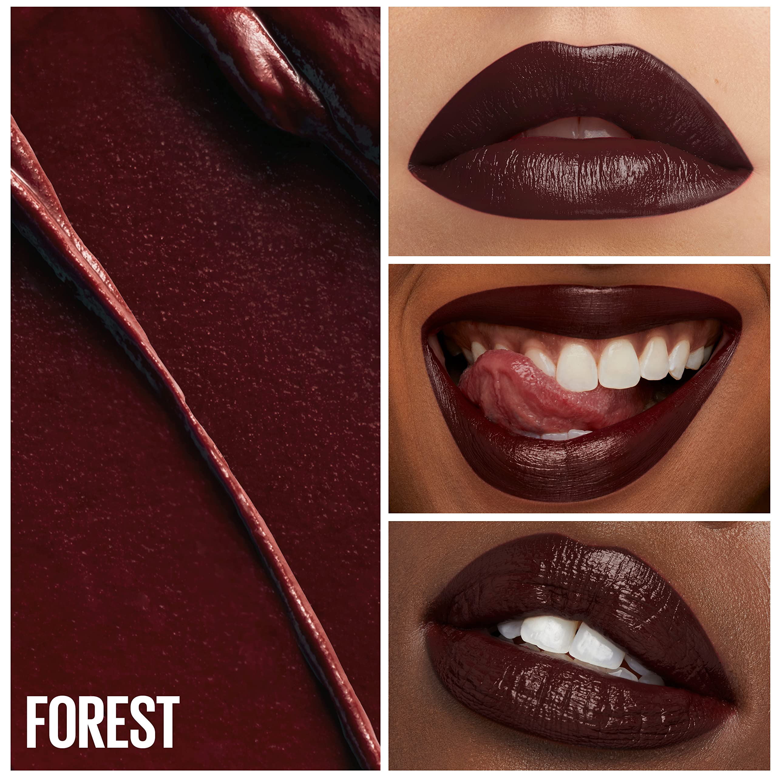 Maybelline Green Edition Butter Cream High-Pigment Bullet Lipstick, Forest, Plum Brown, 0.12 oz