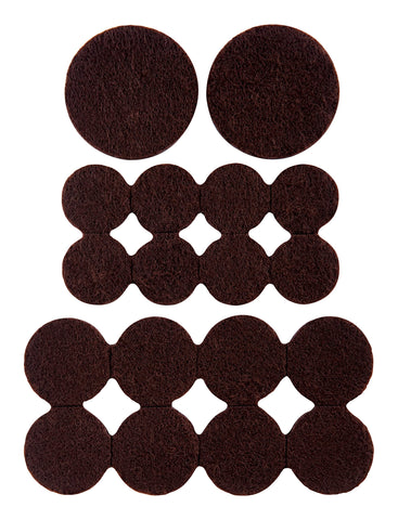 Scotch Caster Cups SP902-NA, Square Hard Brown, Floor Protectors for Furniture, 2-in, 4/Pack, 6-Packs, 24 Total