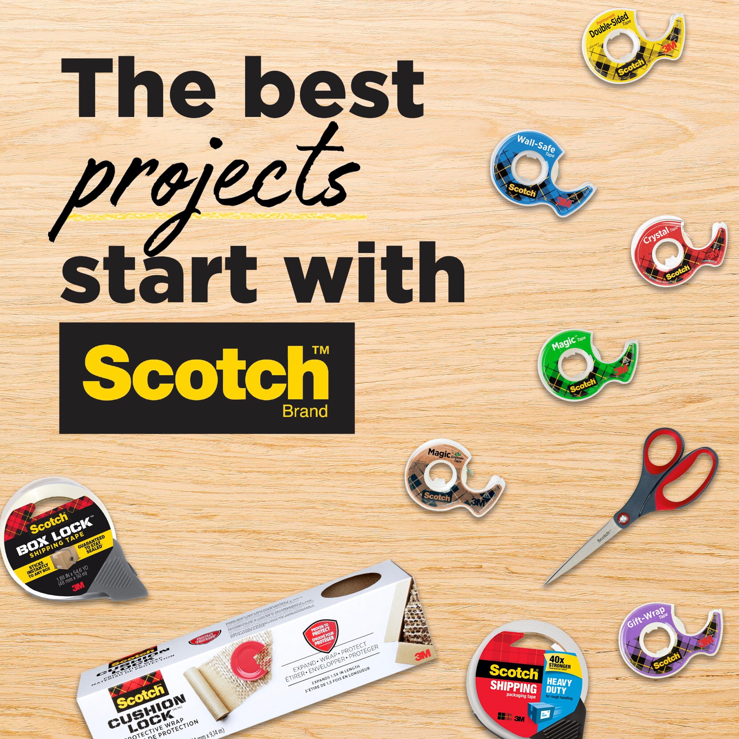 Scotch Expressions Masking Tape, .94 in x 20 yd, 3 Rolls/Pack, Red, Yellow, Green (3437-3PRM)