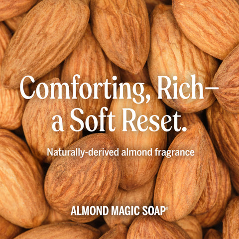 Dr. Bronner's Pure-Castile Magic Soap Liquid (Almond, 8 Ounce) - Made with Regenerative Organic Certified Oils, 18-in-1 Uses: Face, Body, Hair, Laundry, Pets and Dishes, Concentrated, Vegan, Non-GMO