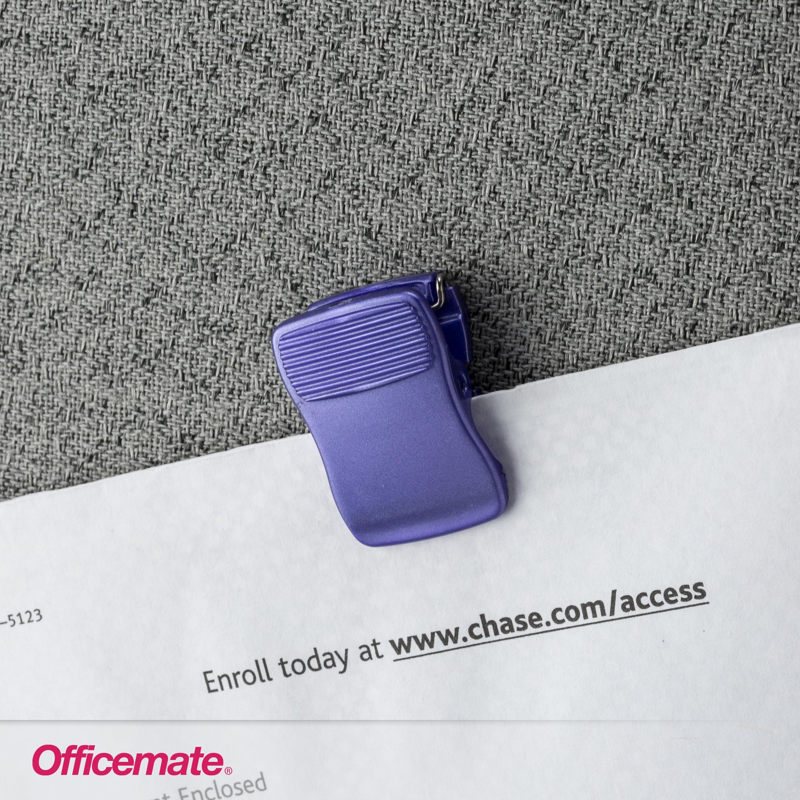 Officemate Cubicle Clips, Metallic, Box Of 24