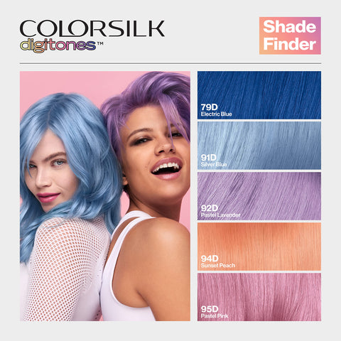 Revlon ColorSilk Digitones Permanent Hair Color with Keratin, 92D Pastel Lavender, 1 Count