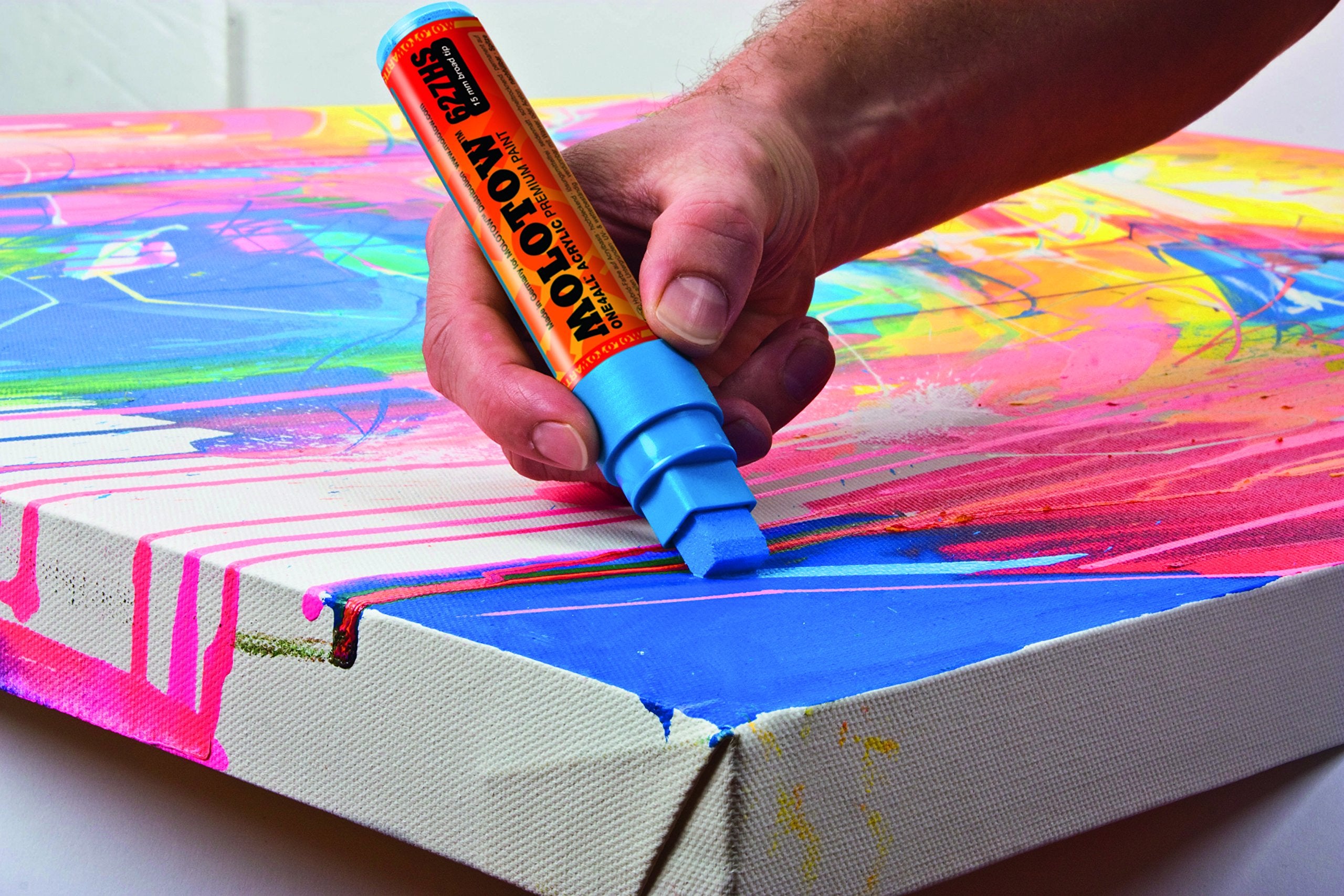 Molotow ONE4ALL Acrylic Paint Marker, 4mm, Metallic Pink, 1 Each (227.303)
