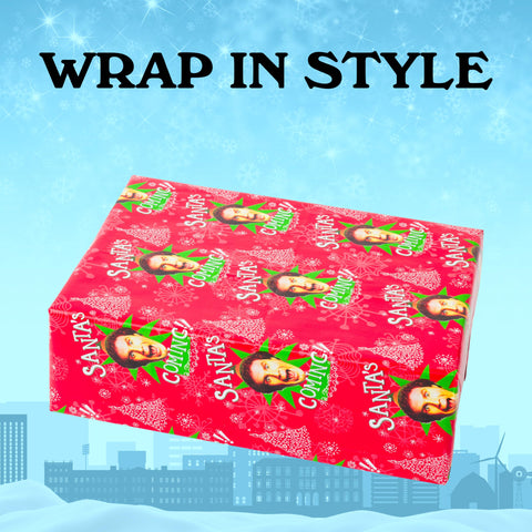 Buddy the Elf Santa's Coming Christmas Wrapping Paper - 12 Sheets - 20" x 30" - Festive Holiday Gift Wrap by Silver Buffalo