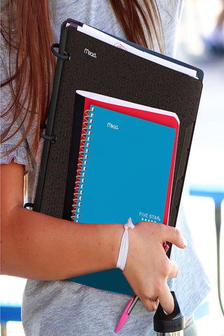 Five Star Small Spiral Notebook, 2 Subject, College Ruled Paper, 9-1/2" x 6", 100 Sheets, Teal Blue (06180AA4)