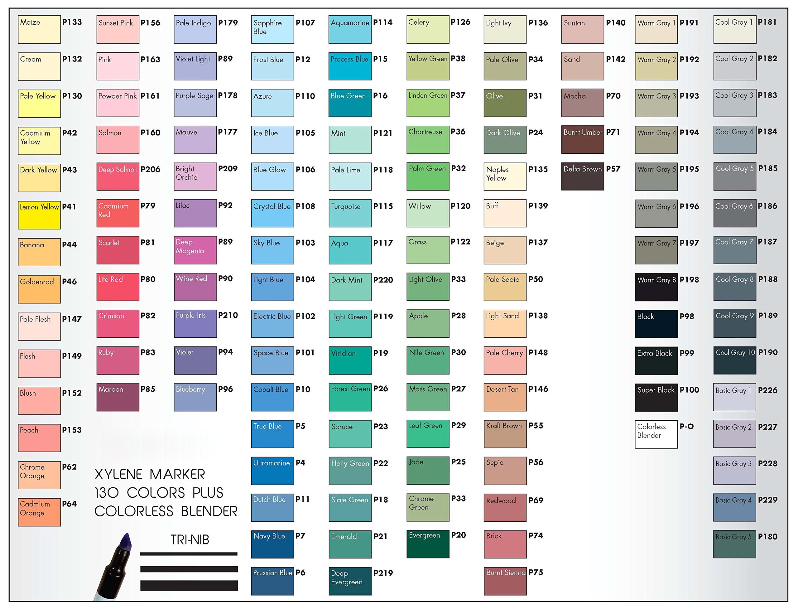 The Original Chartpak AD Marker, Tri-Nib, Basic Gray 3, 1 Each (P228)