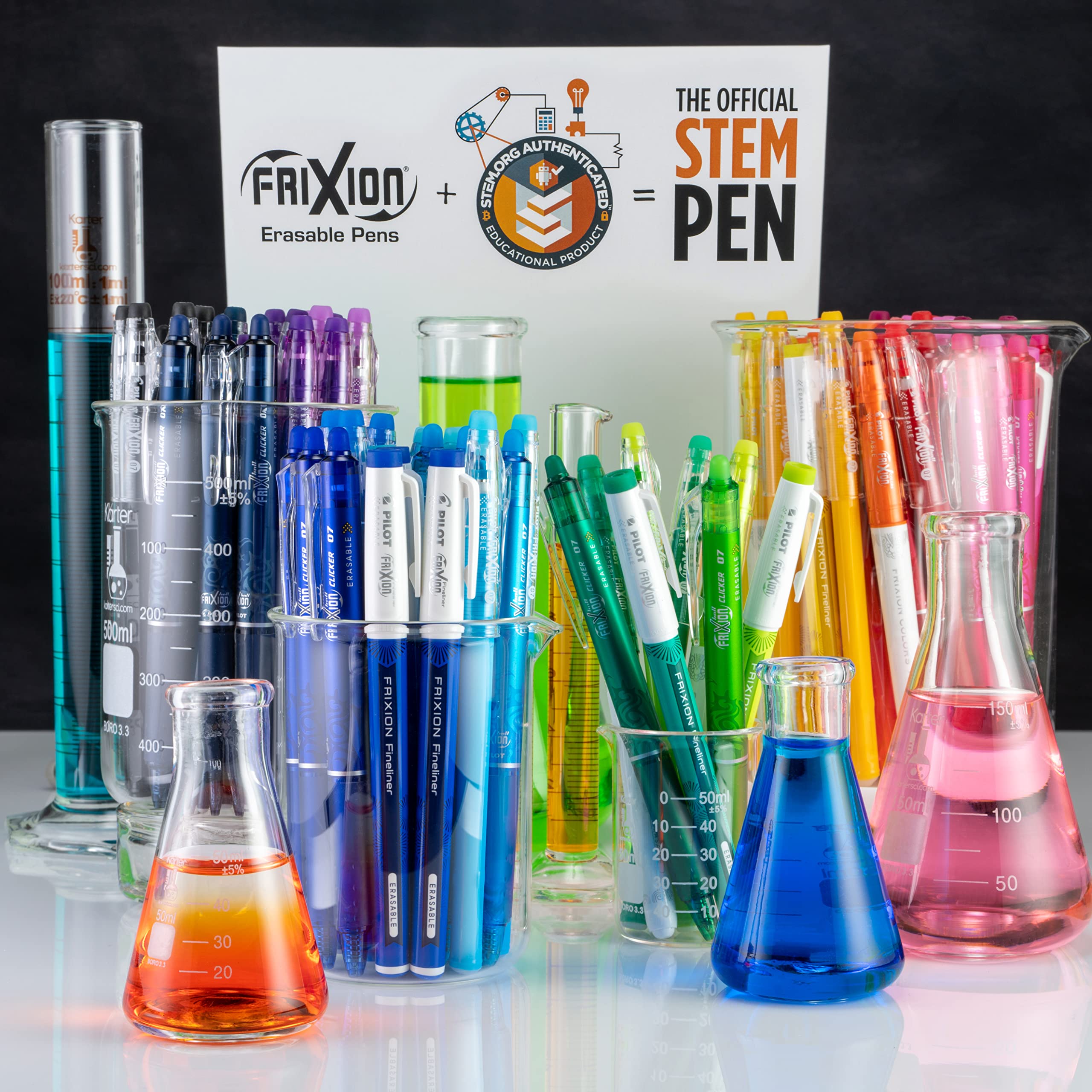 PILOT FriXion Clicker Erasable, Refillable & Retractable Gel Ink Pens, Fine Point, Pink/Purple/Turquoise Inks, 3-Pack (31469)