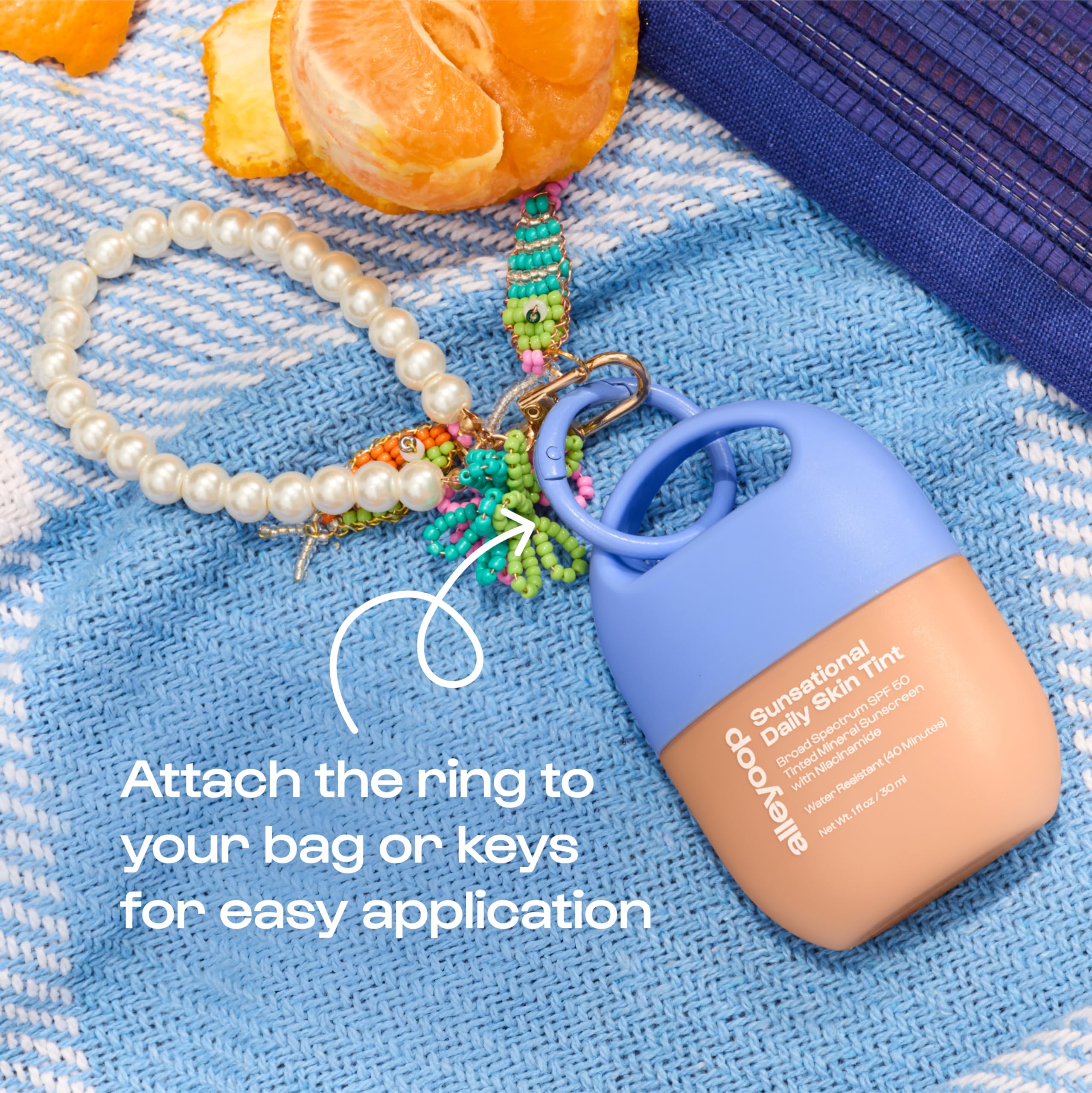 Alleyoop Sunsational Tinted Moisturizer SPF 50 for Face Broad Spectrum – 100% Mineral Face Sunscreen with Jojoba, Hydrating & Soothing Tinted Sunscreen, Vegan & Cruelty-Free (Shine)