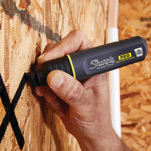 Sharpie Pro Permanent Marker, XL, Chisel Tip, Black Marker (2018347)