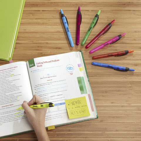 Sharpie Accent Retractable Assorted 5 Pack
