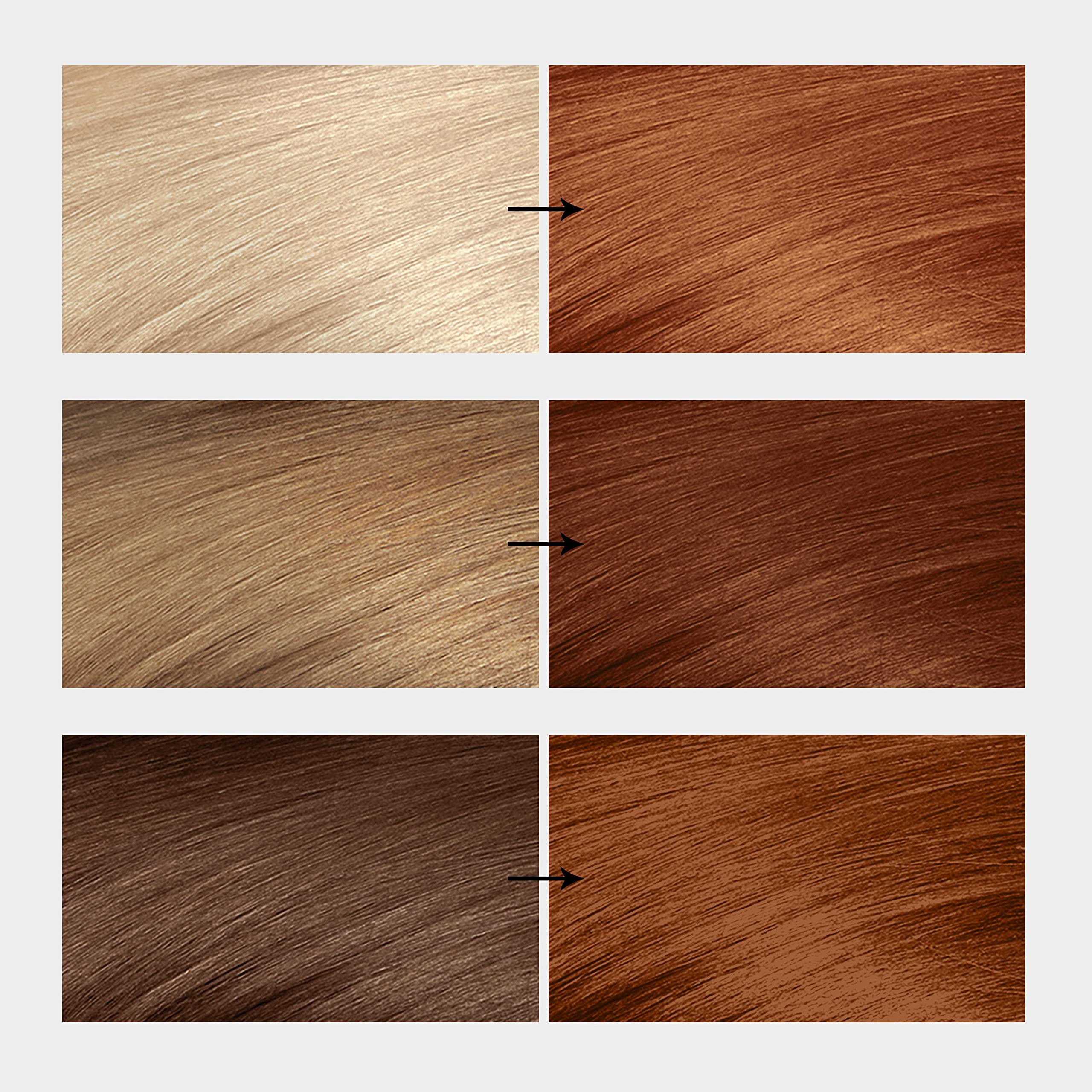 Revlon Colorsilk Beautiful Color Permanent Hair Color, Long-Lasting High-Definition Color, Shine & Silky Softness with 100% Gray Coverage, Ammonia Free, 053 Light Auburn, 1 Pack
