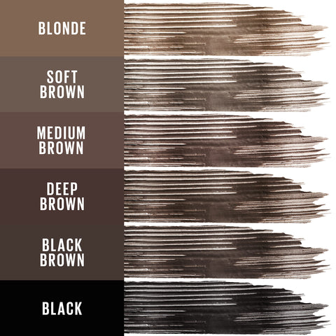 Maybelline Tattoo Studio Brow Styling Gel, Waterproof Eyebrow Make Up, Brow Tint for Up to 36HR Wear, Black Brown, 1 Count
