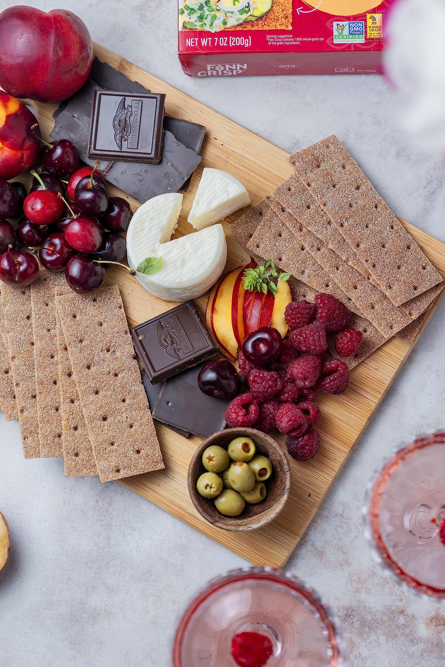 Finn Crisps Rye Crispbread with Caraway 7oz | Thin, Crispy Rye Flatbreads with Caraway | Authentic Finnish Sourdough Crispbread | Caraway Rye Crackers by Finn Crisp [7oz Box]
