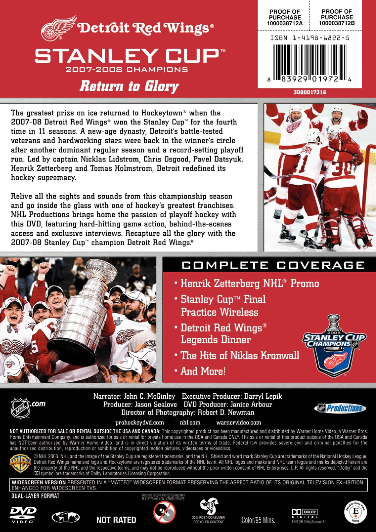 Detroit Red Wings - NHL Stanley Cup Champions 2007-2008
