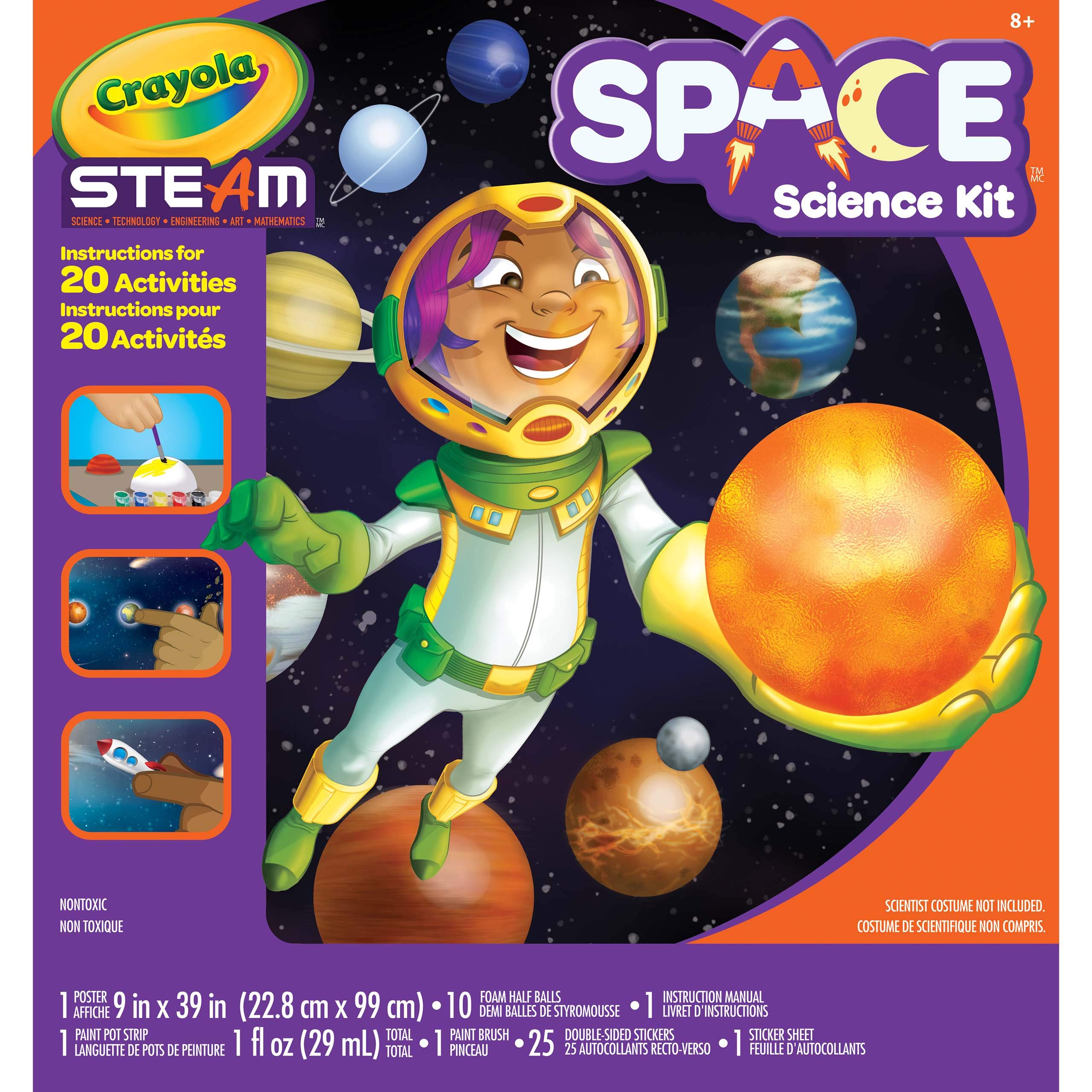 Crayola Solar System Science Kit, Educational Toy, Gift for Kids, Ages 7, 8, 9, 10