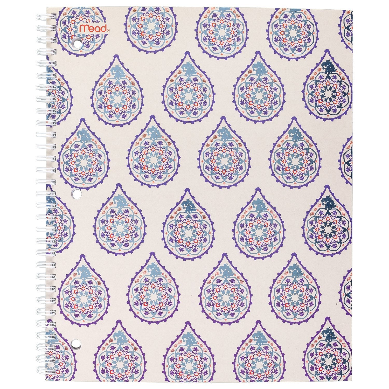 Mead Spiral Notebook, College Ruled, 80 Sheets, 9" x 10-1/2", Pretty Please, Design Selected For You May Vary (07046)