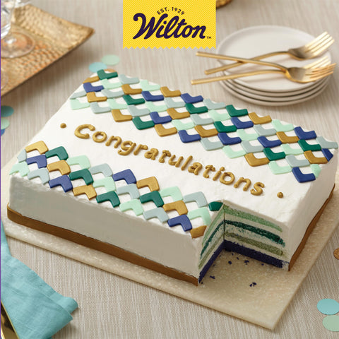 Wilton Easy Layers Sheet Cake Pan, Rectangle Sheet Pan, 2-Piece Baking Sheets Set, Steel