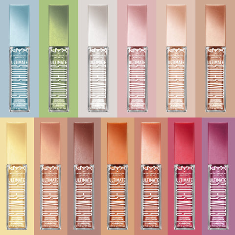 NYX PROFESSIONAL MAKEUP Ultimate Glow Shots, Liquid Eyeshadow, Long-Lasting Shimmer Eye Shadow with Vitamin C - Clementine Fine